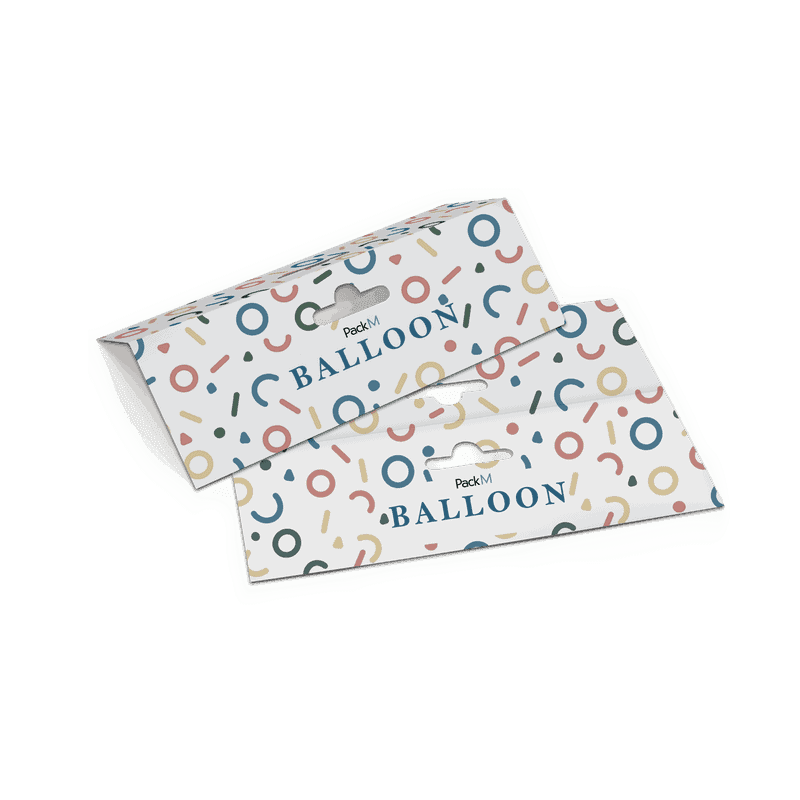 Header cards with hang holes for retail pegs