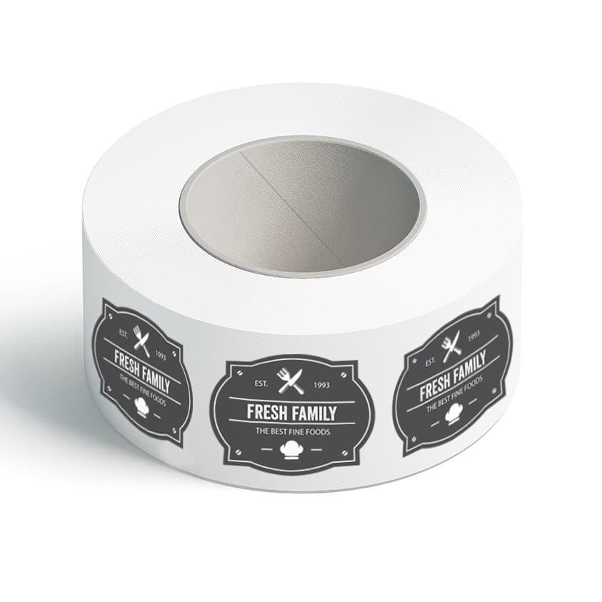 Roll of custom printed labels