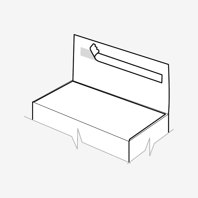sdhesive strip box feature