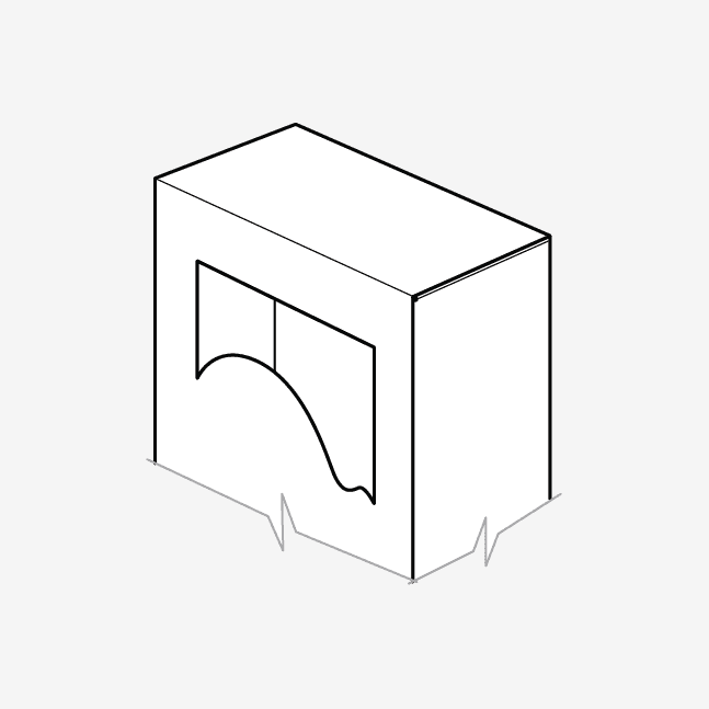 window cut out box feature